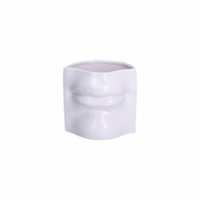 AUGUSTO VASO DECORATIVO BOCCA BIANCO 16X13,5X14,7 CM RITUALI DOMESTICI