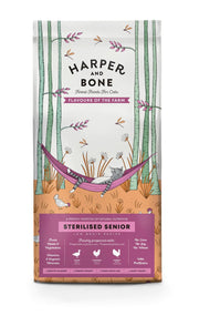 CROCCHETTE PER GATTI HARPER AND BONE CAT SENIOR STERILISED FLAVOUR OF THE FARM 5KG - ANATRA, POLLO E TACCHINO