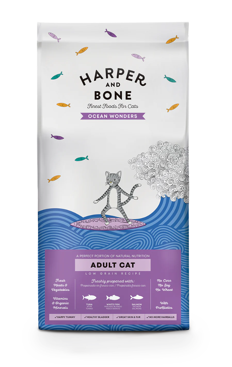 CROCCHETTE PER GATTI HARPER AND BONE CAT ADULT OCEAN WONDERS 5KG - TONNO, PESCE E SALMONE