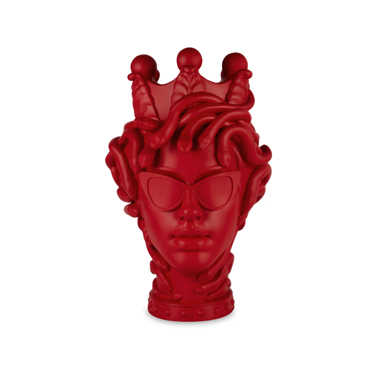 TESTA DECORATIVA LA VIPERA ROSSO - SAGRADA FAMILIA