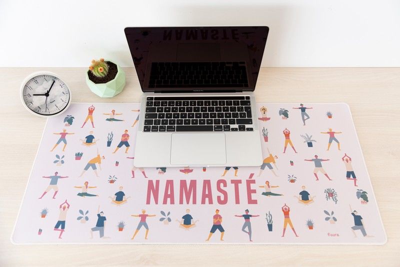 TAPPETO PER COMPUTER MOUSE PAD XXL NAMASTE 80CM
