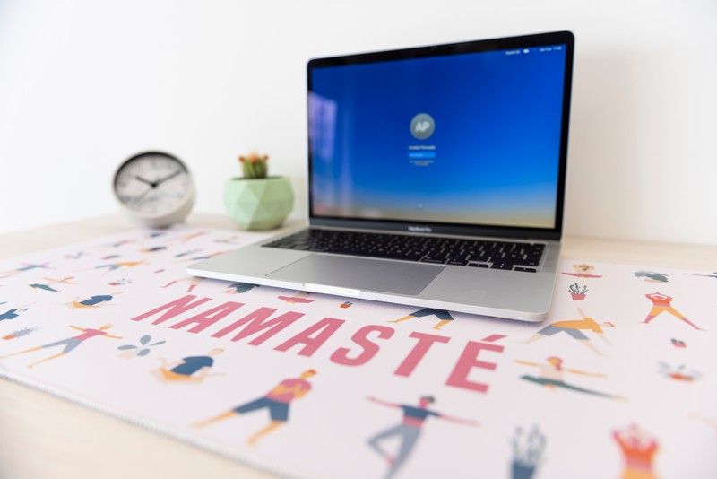 TAPPETO PER COMPUTER MOUSE PAD XXL NAMASTE 80CM