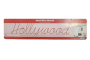 APPENDIABITI WALL WIRE WORDS HOLLYWOOD 22X77CM ROSSO