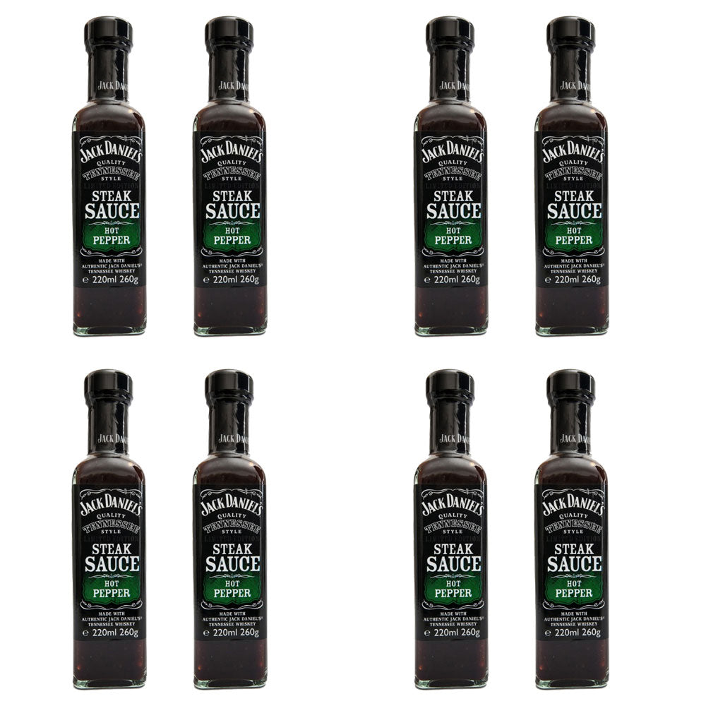 OFFERTA 8 SALSE BARBECUE AL PEPERONCINO HOT PEPPER STEAK SOUCE 260GR