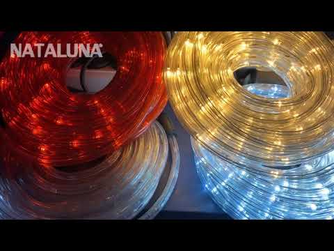 TUBO 240 LED BIANCO FREDDO 8 GIOCHI DI LUCE 10 METRI