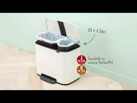 PATTUMIERA A PEDALE BO 36L MATT BLACK