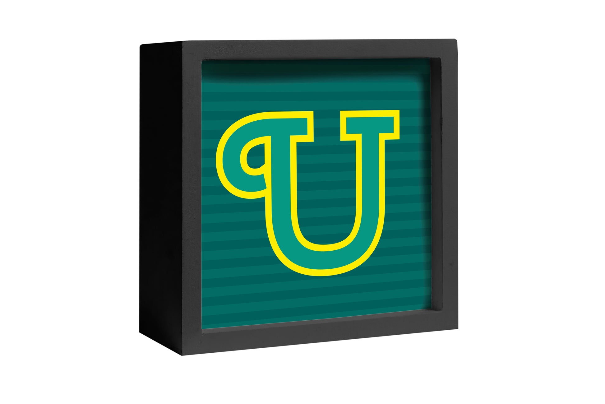 DECORAZIONE U ALFABETO LUMINOSO CON LED A BATTERIA
