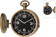 OROLOGIO DA PARETE BIFACCIALE IN METALLO 27.5X25CM