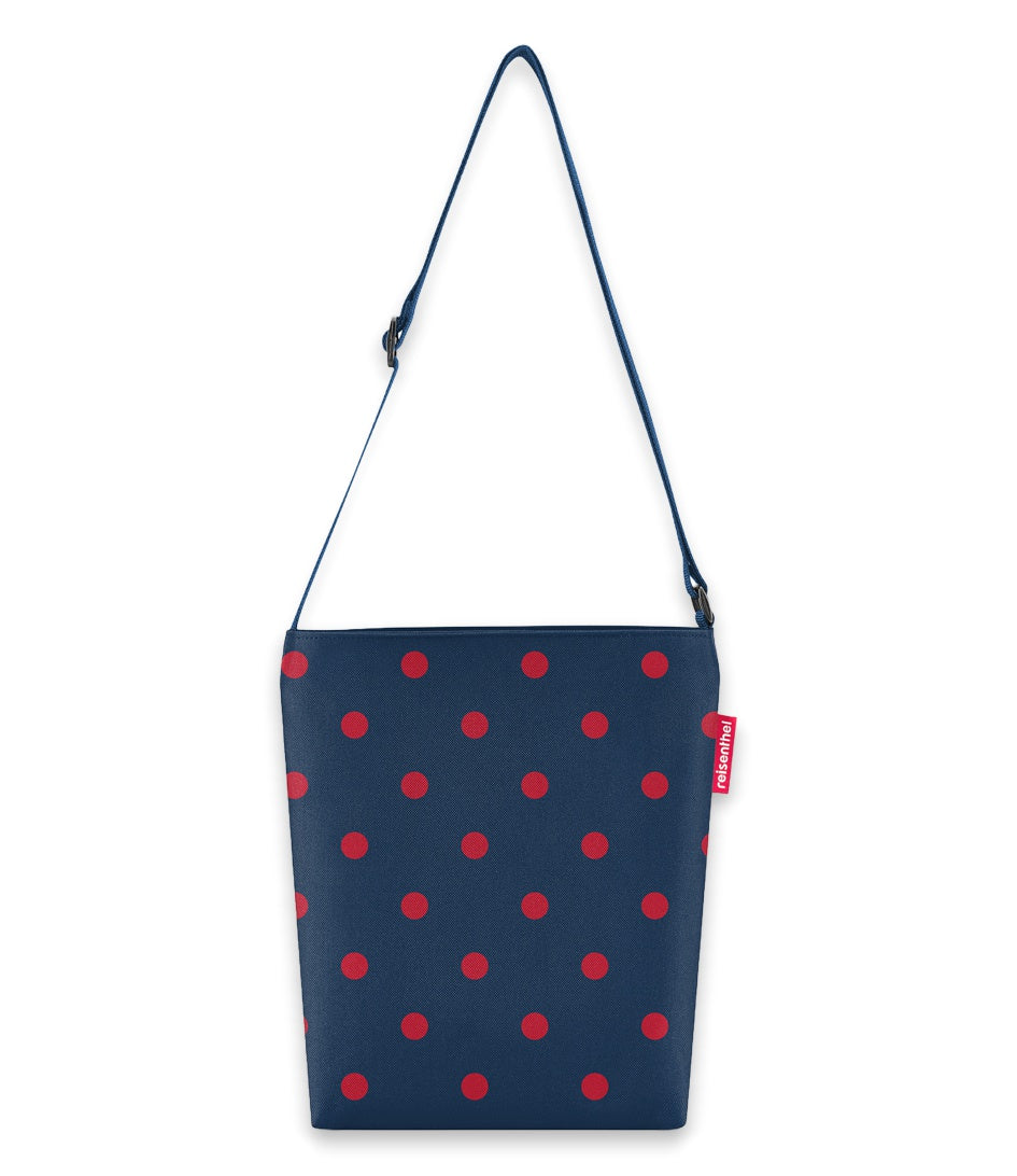 BORSA A TRACOLLA S MIXED DOTS RED