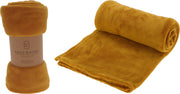 COPERTA PLAID PILE 125X150CM OCRA