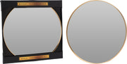 SPECCHIO TONDO CON CORNICE ORO 40CM