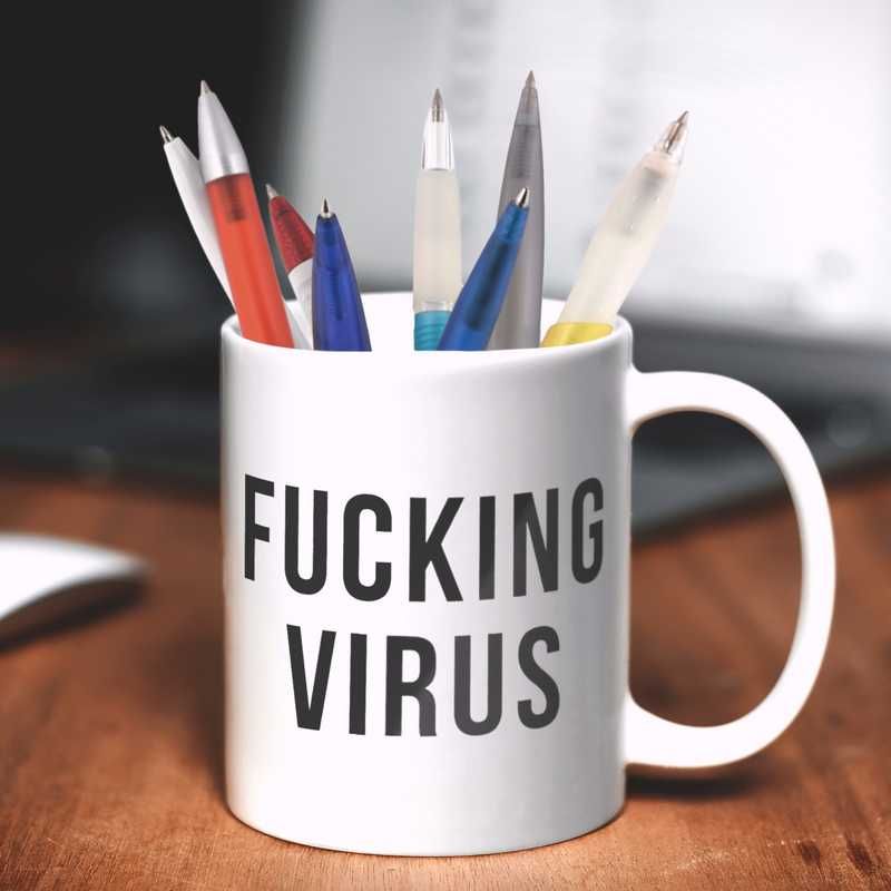 TAZZA MUG FUCKING VIRUS BIANCA