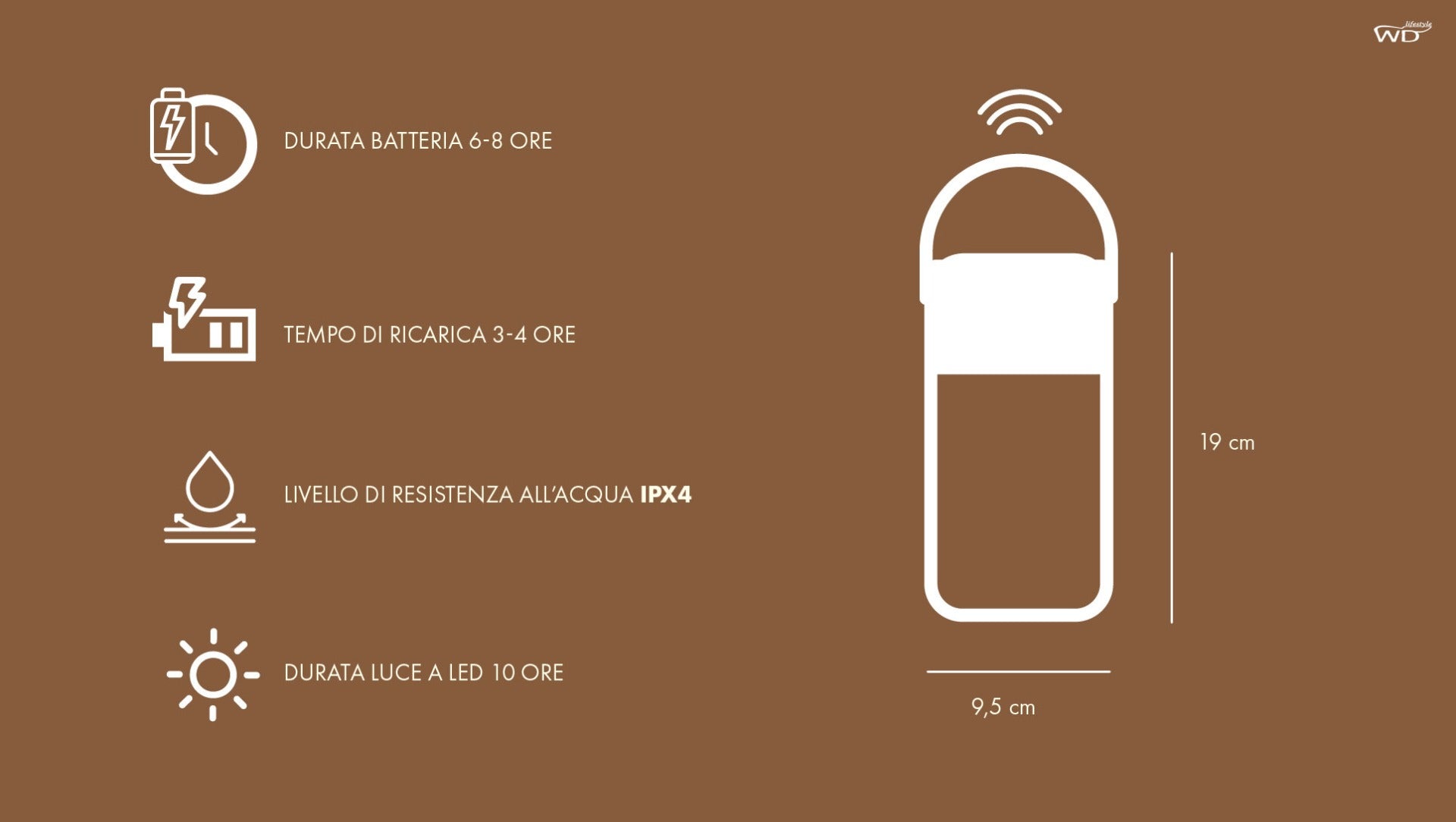 CASSA SPEAKER WIRELESS/BLUETOOTH CON LED BLU SKYLINE