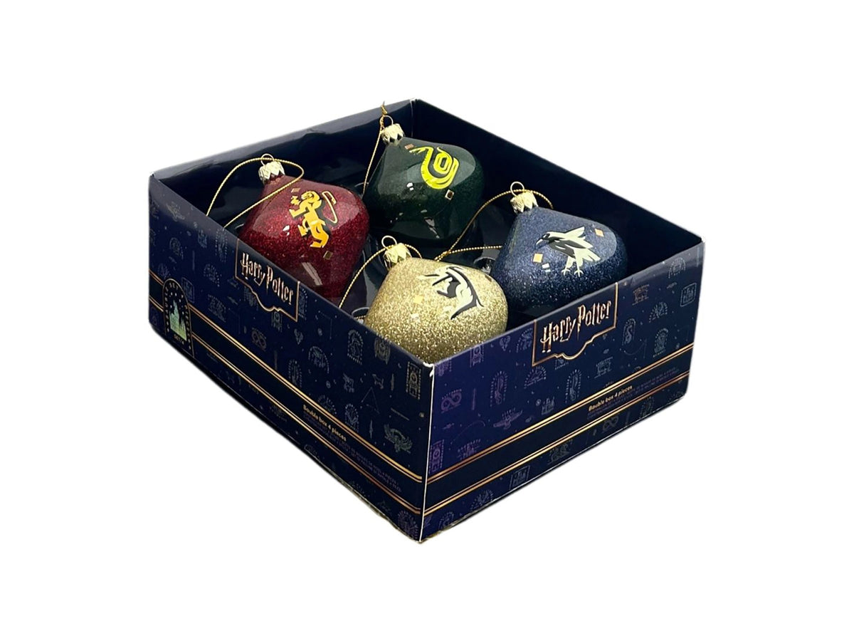 Confezione 4 Palline di Natale Harry Potter D 8,5 cm Peraga Christmas