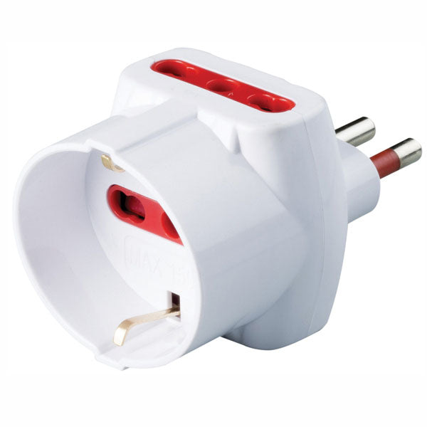 ADATTATORE TRIPLO SICUREZZA 10A+T SK BIANCOROSI