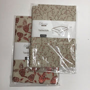 TOVAGLIA NATALIZIA 80X80 PANNA/ROSSO MODELLO ASSORTITO