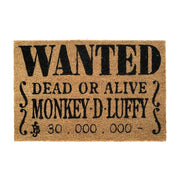 Zerbino One Piece Wanted Monkey D. Luffy 40x60cm Naturale Peraga Christmas