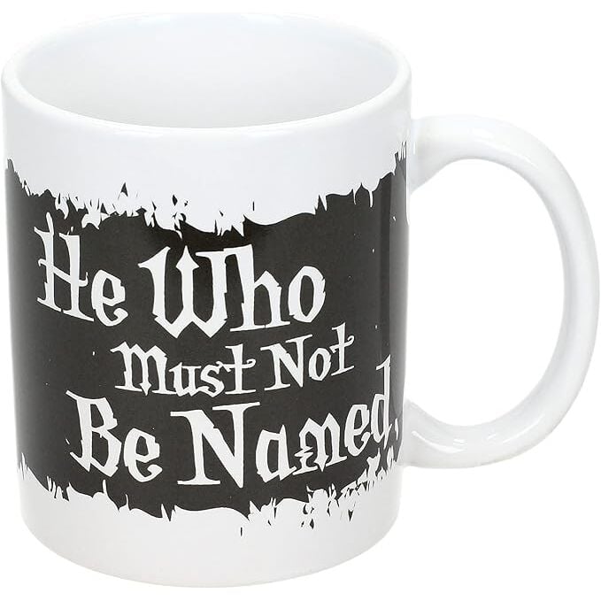 Mug Harry Potter Colui Che Non Deve Essere Nominato 325ml Bianco e Nero Peraga Christmas