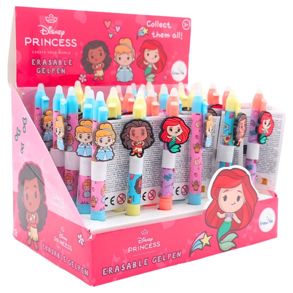 Penna Gel Assortita Principesse Disney 15cm Multicolore Peraga Christmas