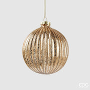 Addobbo Palla Righe D10 Oro EDG