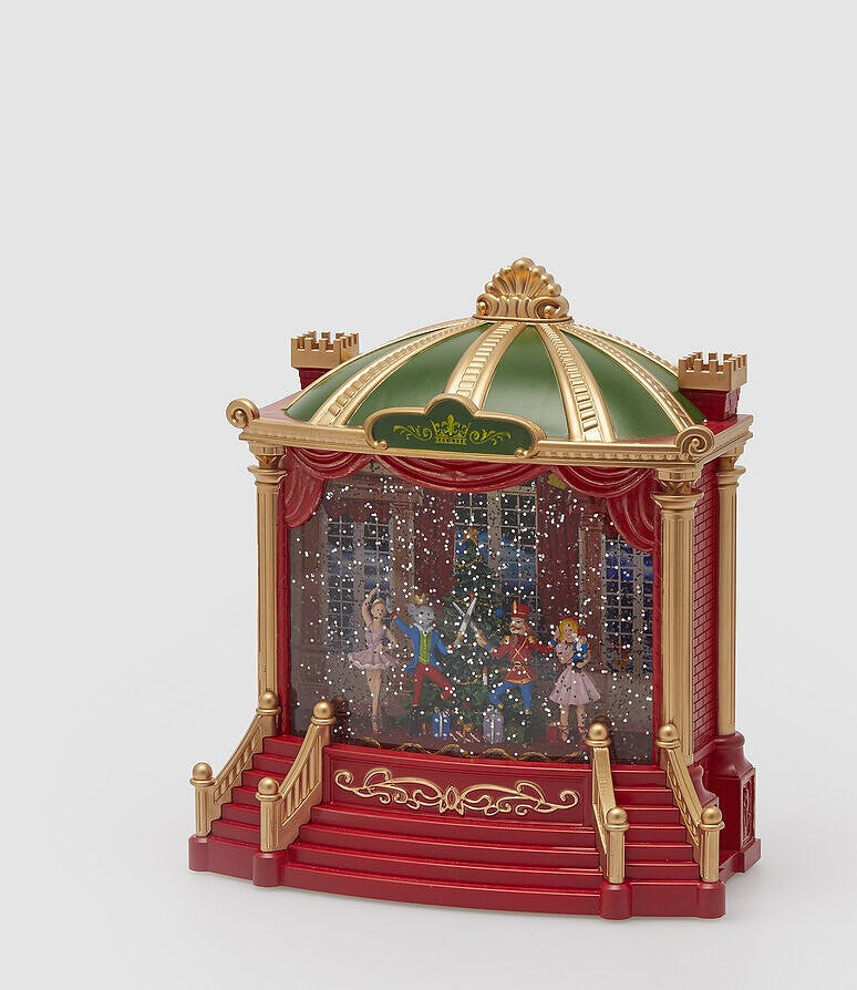 Decorazione Natalizia Reggia con Musica, Movimenti e LED H.23 L.22 L.10 Multicolore