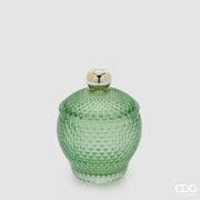 Contenitore Decorativo Micro Quadretti Bombato H14,5 D10,5 Verde EDG