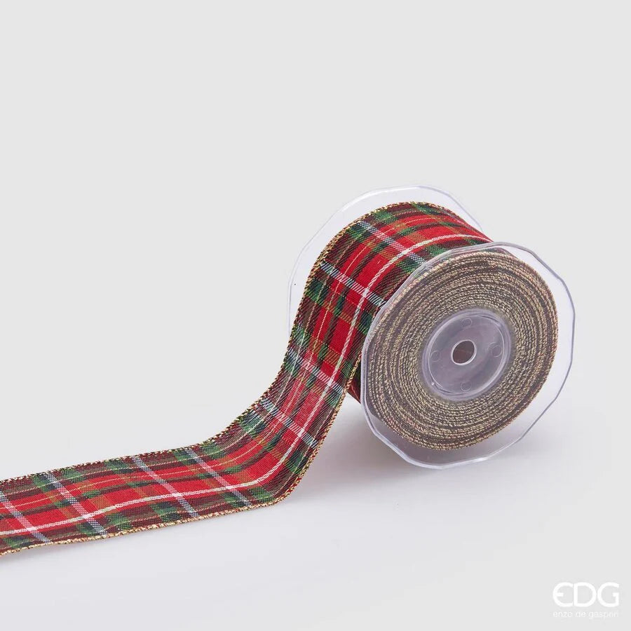 ROTOLO NASTRO TARTAN, 65MMX10MT, VERDE E ROSSO