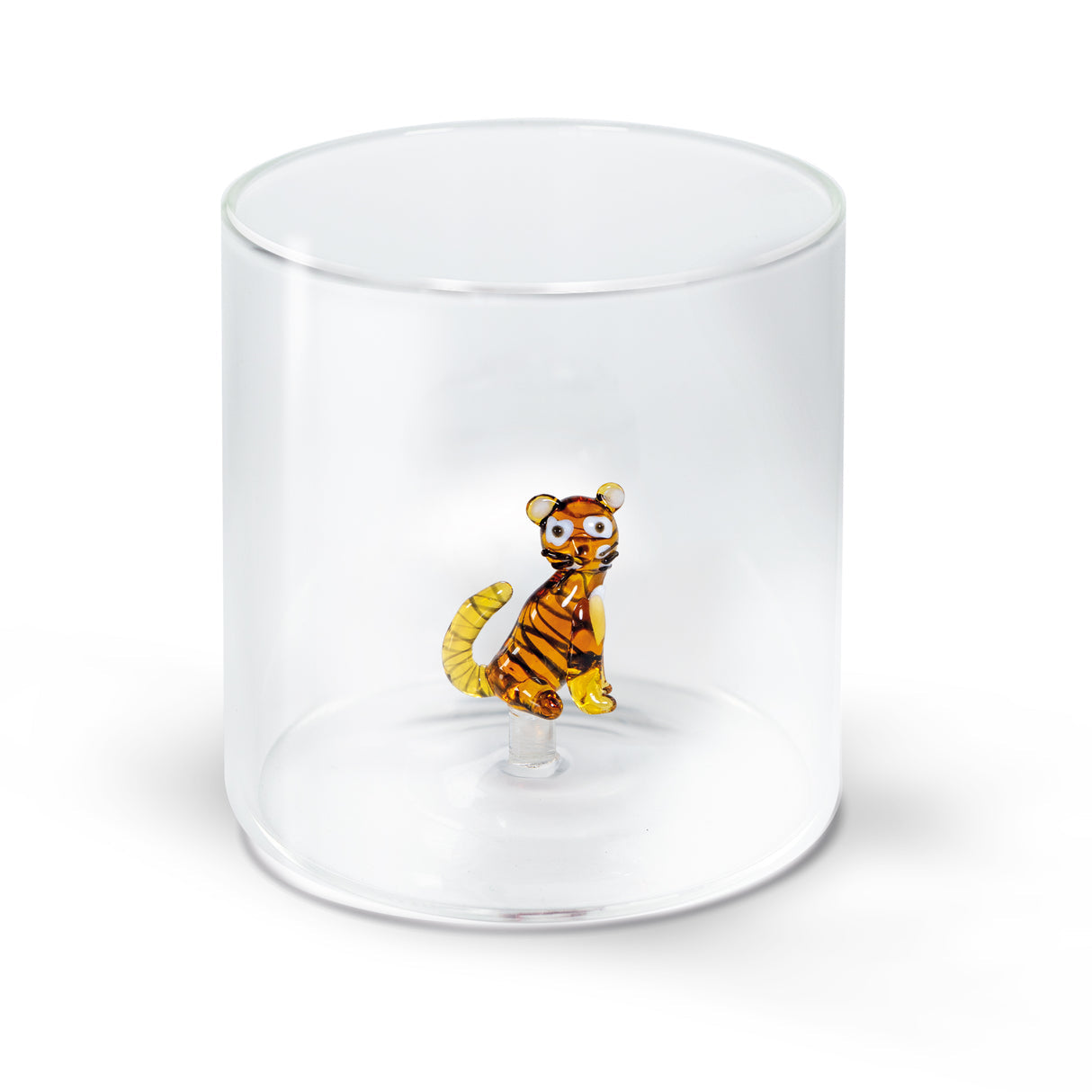 Bicchiere Vetro Borosilicato 250 ml Gatto Tigrato WD LIFESTYLE