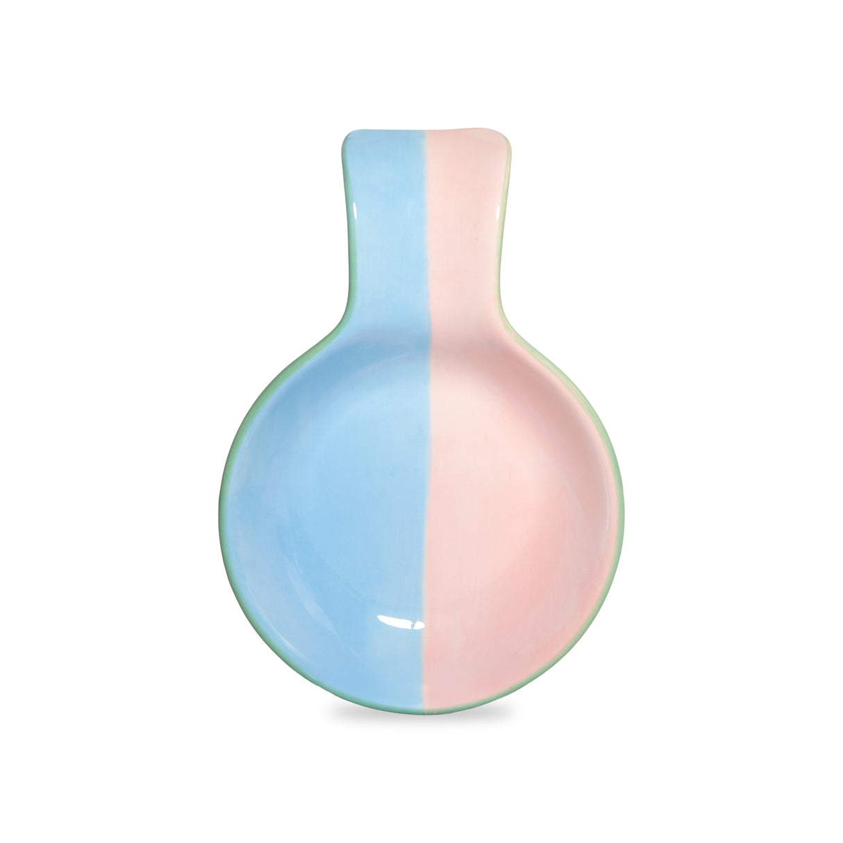 Poggiamestolo in Stoneware 17.3 x 12 x 3.2 cm Rosa Celeste WD LIFESTYLE