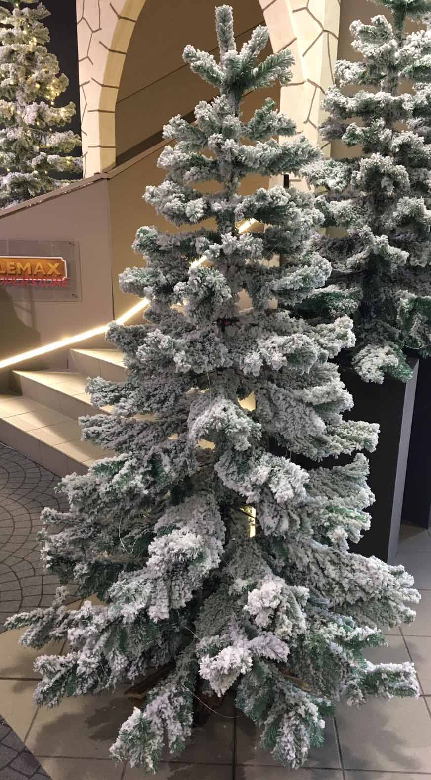 ALBERO DI NATALE 180CM VERDE INNEVATISSIMO FOLTO