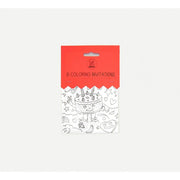SET 8 PZ BIGLIETTI INVITO PARTY DA COLORARE