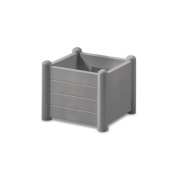 FIORIERA QUADRATA ITALIA 43CM STONE GREY