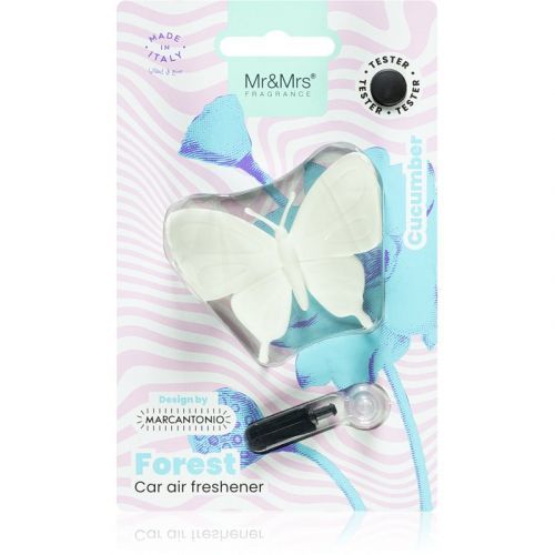 MR & MRS FRAGRANCE PROFUMATORE PER AUTO FOREST BUTTERFLY WHITE CUCUMBER