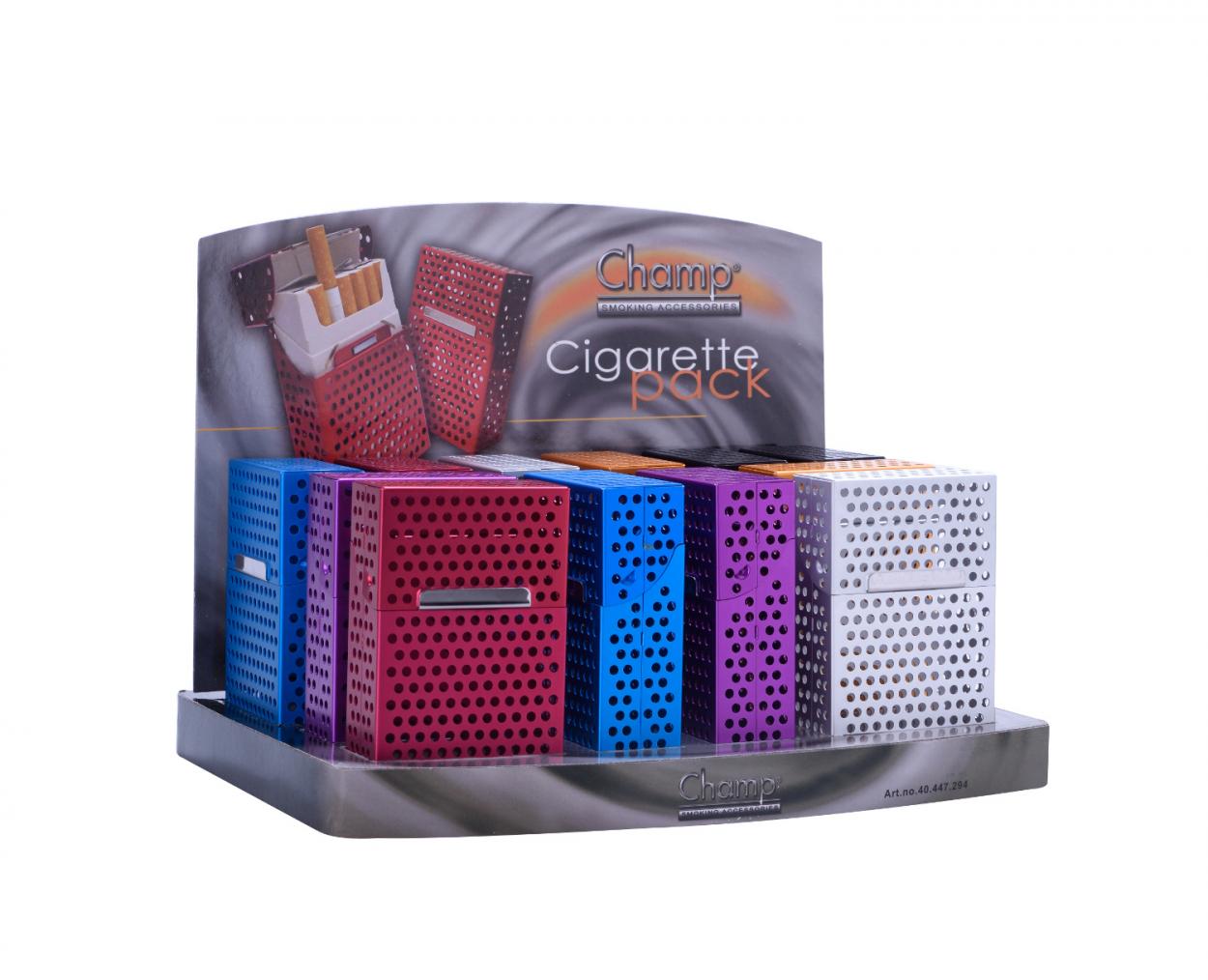 PORTA PACCHETTO DI SIGARETTE IN METALLO MAGNETICO ASSORTITO