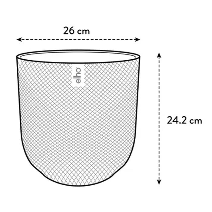 VASO JAZZ ROUND Ø26XH24CM ROSSO TOSCANO