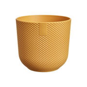 Vaso Jazz Round Mini D 11 x H 10 cm Giallo Ambra ELHO