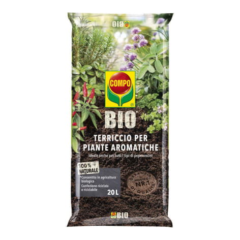 TERRICCIO BIO 20 LT PER PEPERONCINI E PIANTE AROMATICHE
