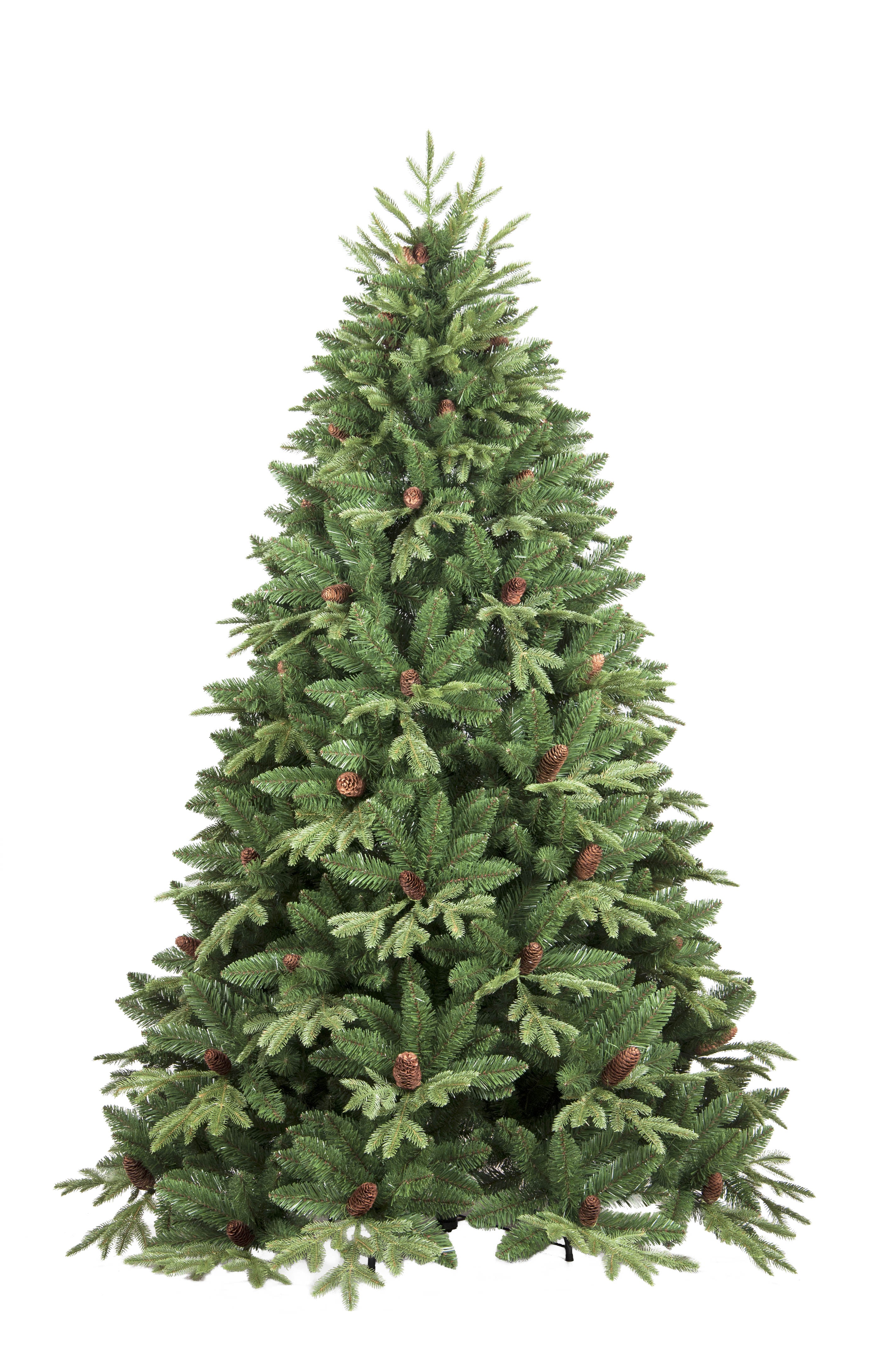 ALBERO DI NATALE 210CM JINGLE VERDE CON PIGNE