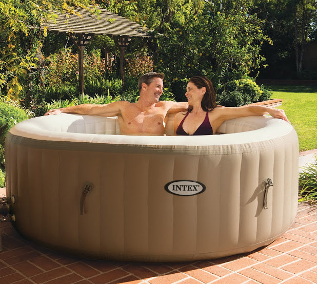 OFFERTA IDROMASSAGGIO INTEX PURE SPA BUBBLE Ø196XH71CM + POGGIATESTA + SEGGIOLINO