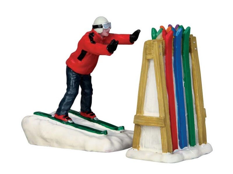 CADUTA CON GLI SCI - SKI RACK DISASTER, SET OF 2
