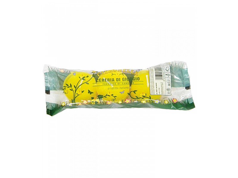 LUMINI IN PLASTICA 3PZ ALLA CITRONELLA ANTIZANZARE