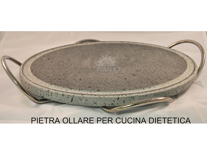 PIETRA OLLARE OVALE BISTECCHIERA PER LA CUCINA DIETETICA DIAMETR