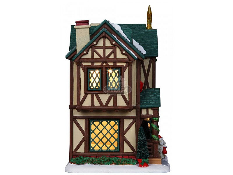 LEMAX CASA CON DECORAZIONI NATALIZIE - TUDOR STYLE HOUSE COD.152