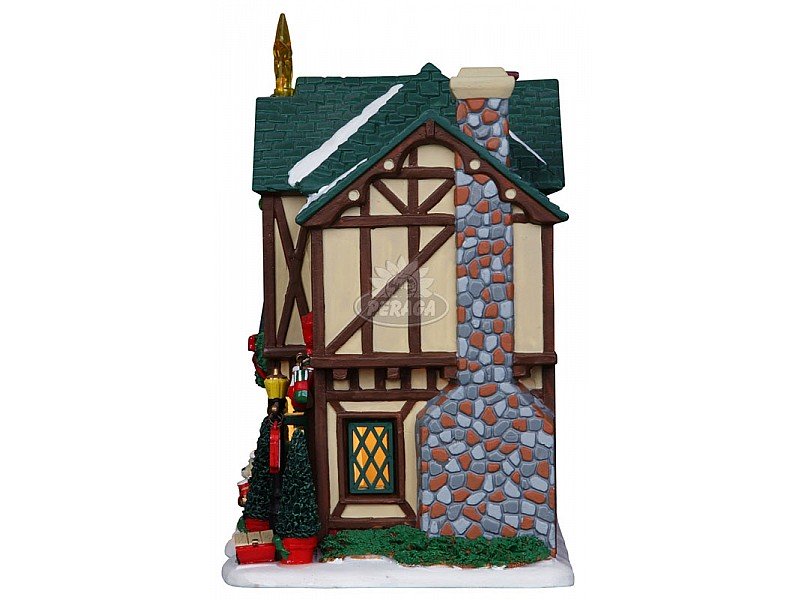 LEMAX CASA CON DECORAZIONI NATALIZIE - TUDOR STYLE HOUSE COD.152