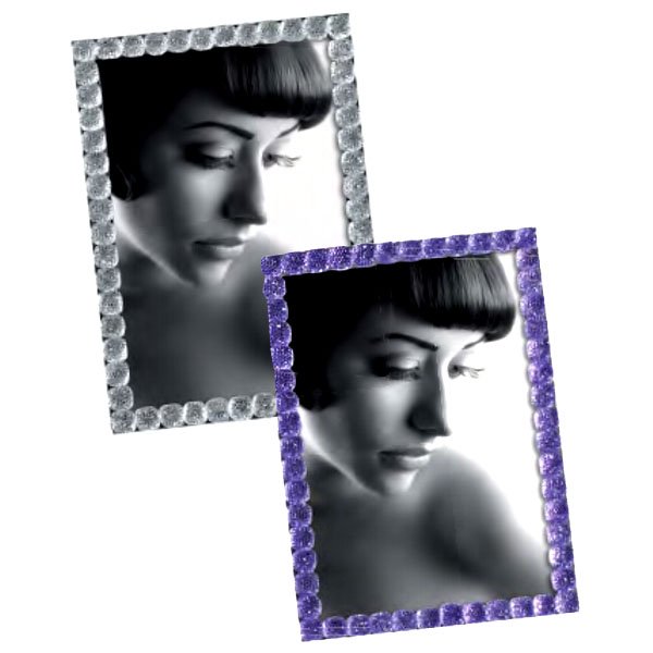 PORTAFOTO PERLE VIOLA  13x18 648 BEADS MASCAGNI