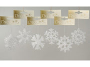 OFFERTA 3 FIOCCHI DI NEVE 7,5CM PER DECORAZIONE NATALIZIA