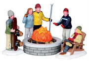 SCIATORI INTORNO AL FALò - FIRE PIT, SET OF 5