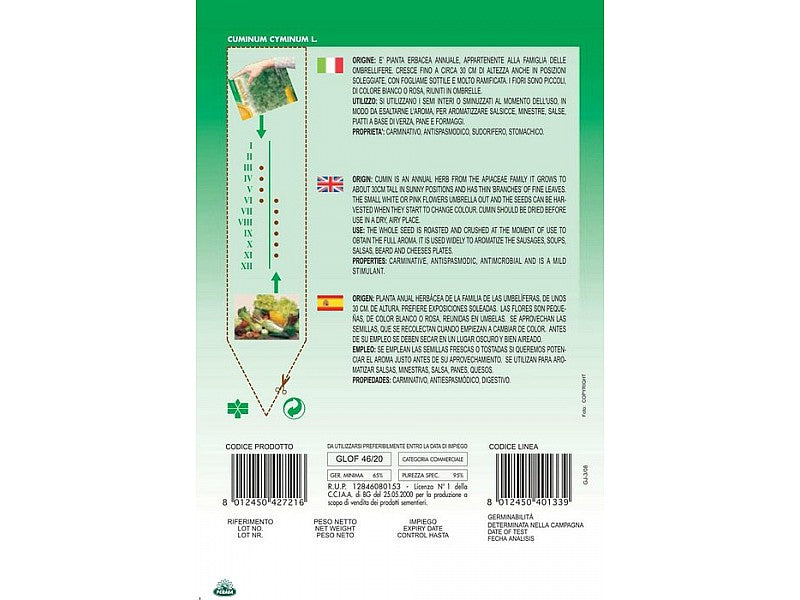 BUSTINA CON SEMI DI CUMINO