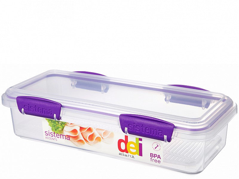 CONTENITORE ERMETICO RETTANGOLARE ACCENTS LT 1,2