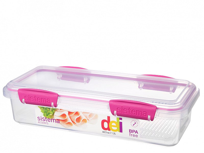 CONTENITORE ERMETICO RETTANGOLARE ACCENTS LT 1,2